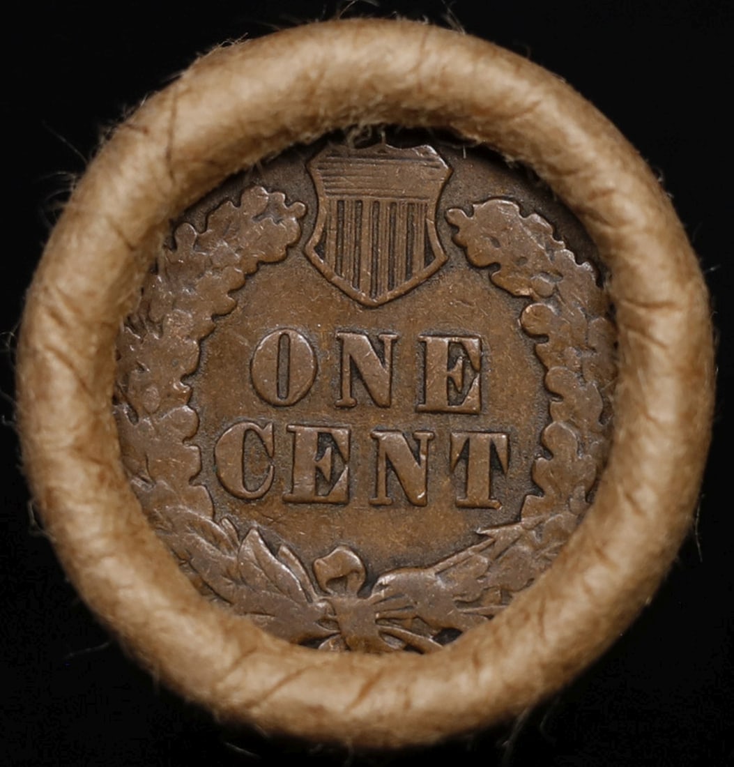 Lincoln Wheat Cent 1c Mixed Roll Orig Brandt McDonalds Wrapper, 1909-p end, Indian other end - 3