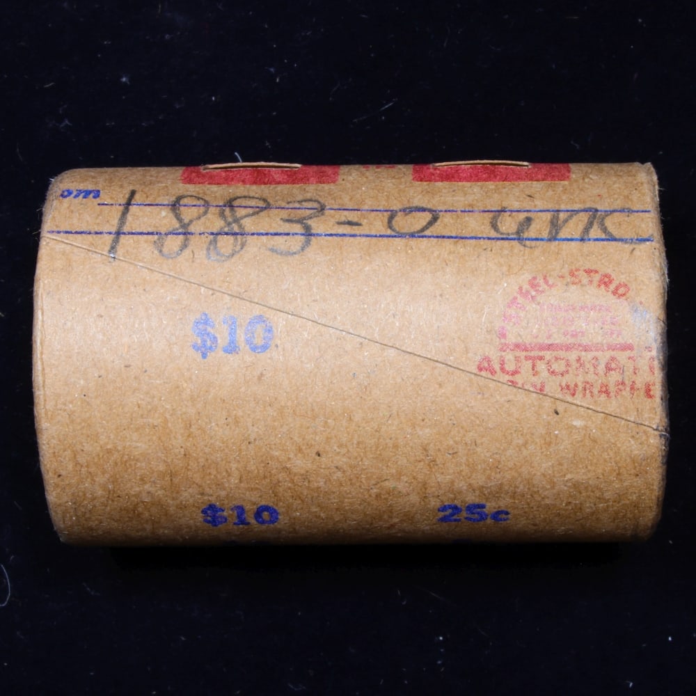 Full solid date 1883-o Uncirculated Morgan silver dollar roll, 20 coins - 6