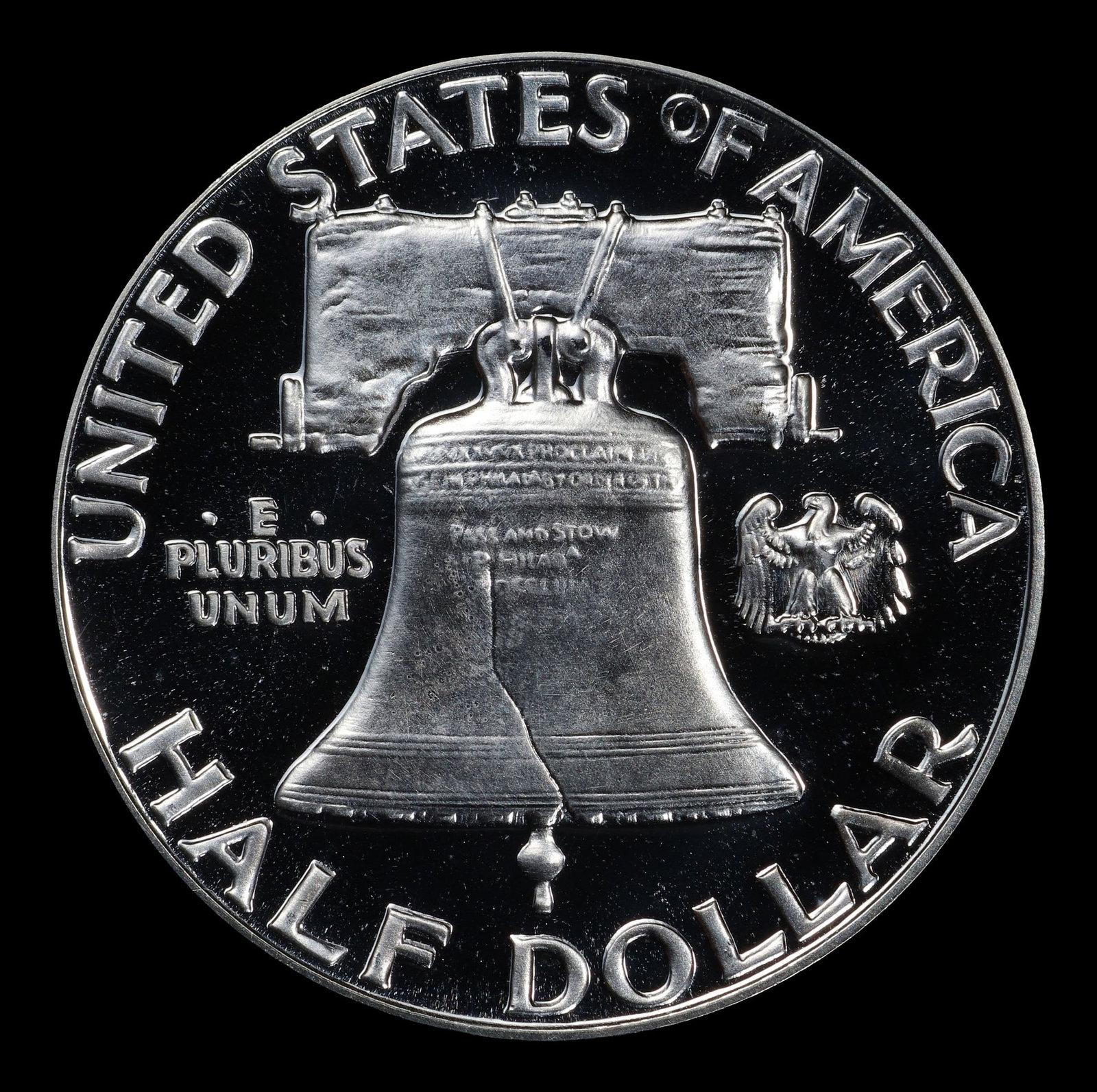 1955 Proof Franklin Half Dollar TOP POP! 50c pr69 dcam SEGS - 3