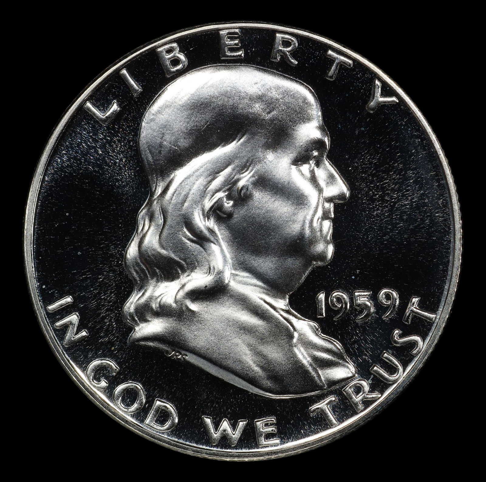 1959 Proof Franklin Half Dollar Near Top Pop! 50c pr68 DCAM SEGS - 2