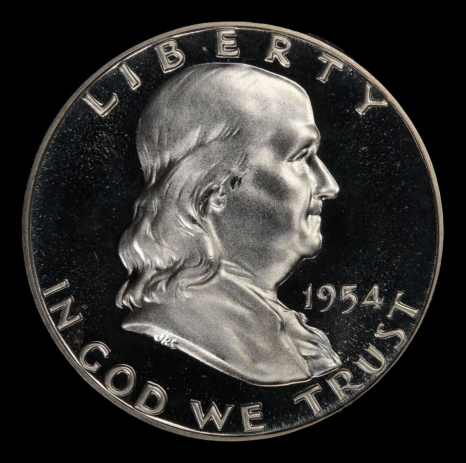 1954 Proof Franklin Half Dollar Near Top Pop! 50c pr68+ DCAM SEGS - 2