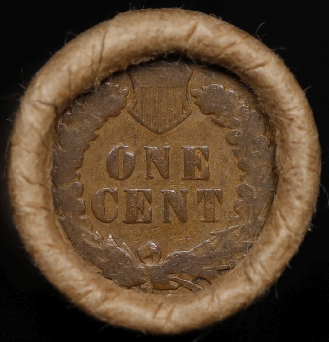 Lincoln Wheat Cent 1c Mixed Roll Orig Brandt McDonalds Wrapper, 1911-p end, Indian other end - 3