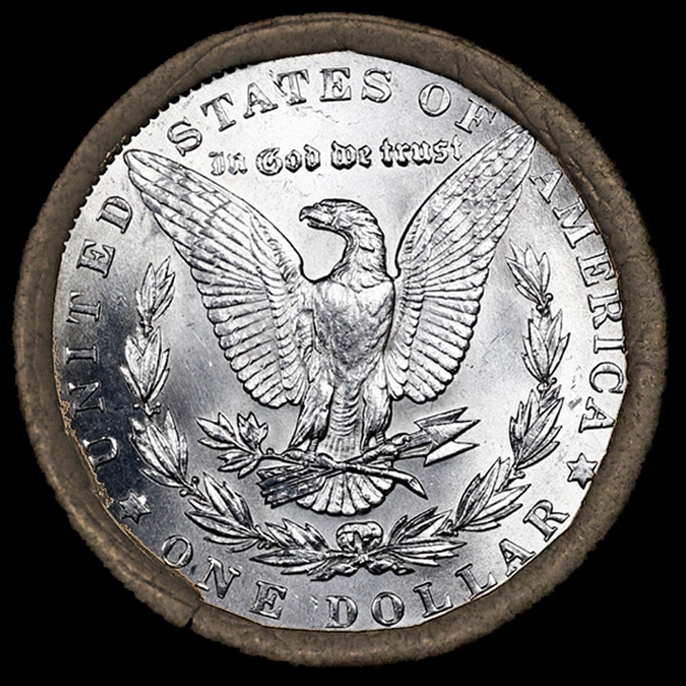 10 UNC Morgan/Peace Silver Dollar Roll SEARS 1921 Peace/Morgan 'P' Rev End - 3