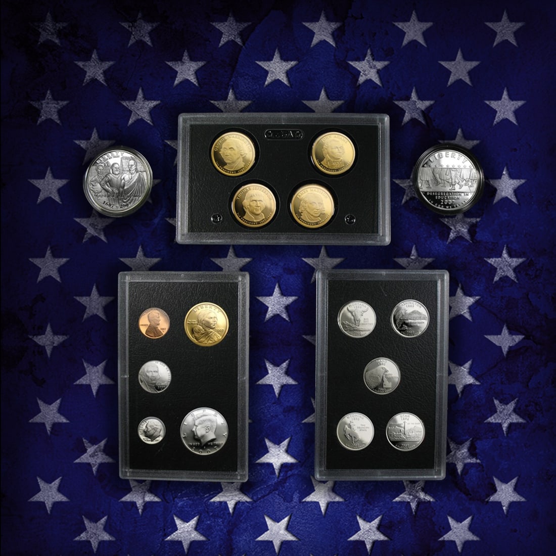 2007-2008 US Mint American Legacy Proof Sets - 31 Coins Total, 2 Complete Sets Over 3oz Of Silver - 4