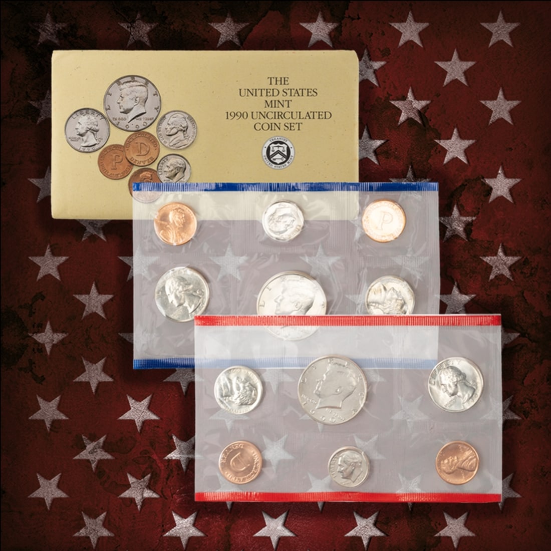 1990-1999 Full Decade Mint Set Run - 128 Coins, 10 Complete Sets - 2