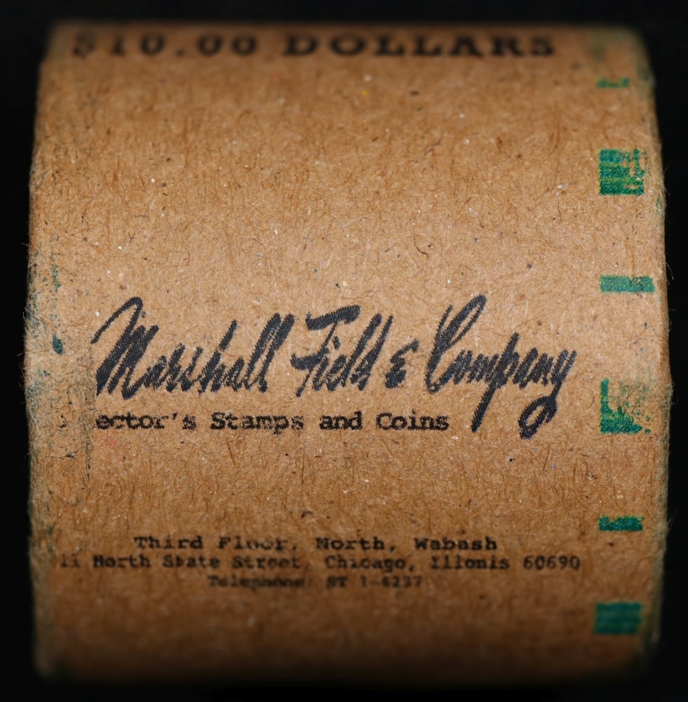 Rare Peace UNC MARSHALL FIELDS 10 $1 Roll Green Level - 2