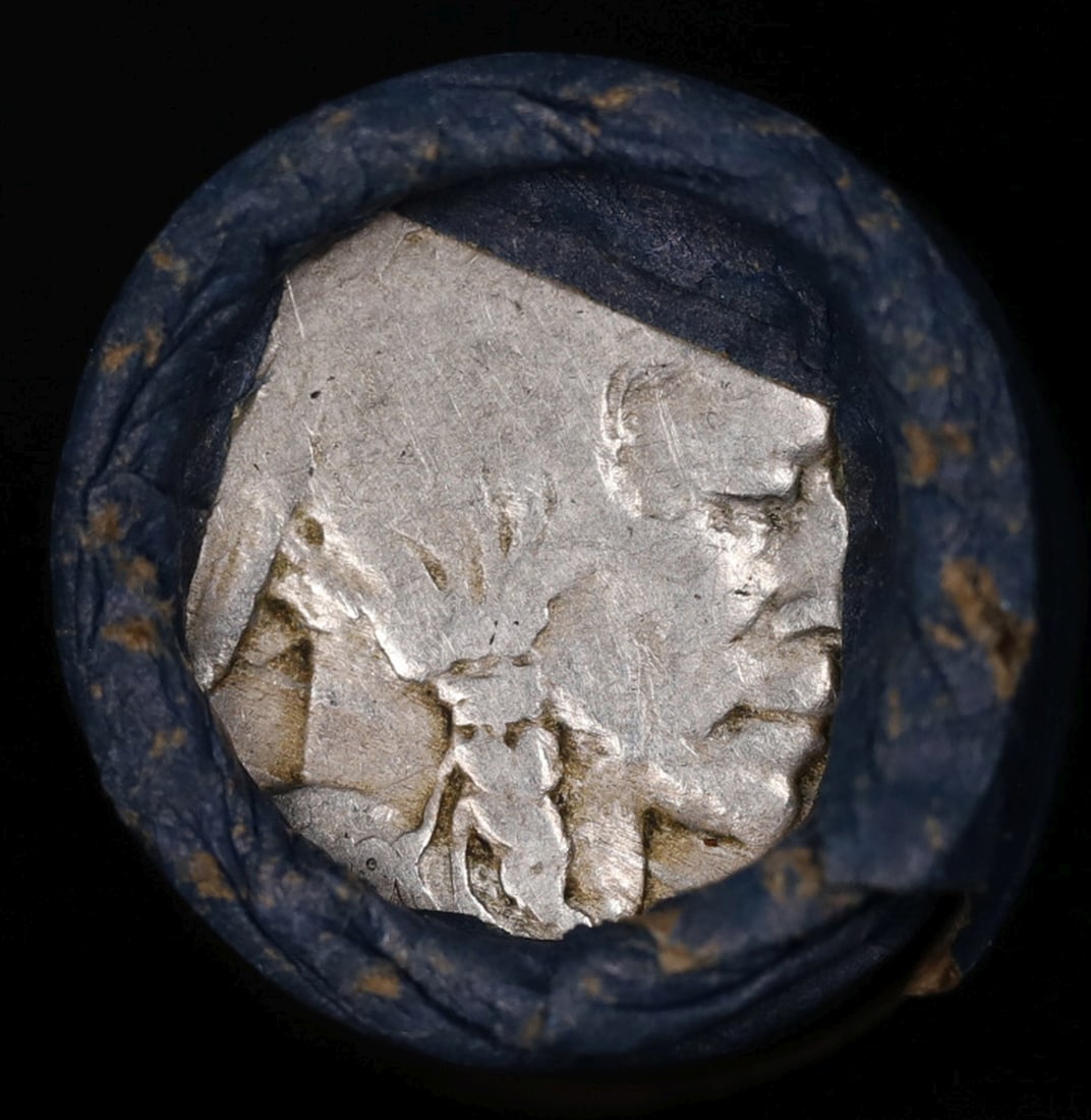 Buffalo Nickel Shotgun Roll in Old Bank Style 'Bell Telephone' Wrapper 1919 & D Mint Ends - 2