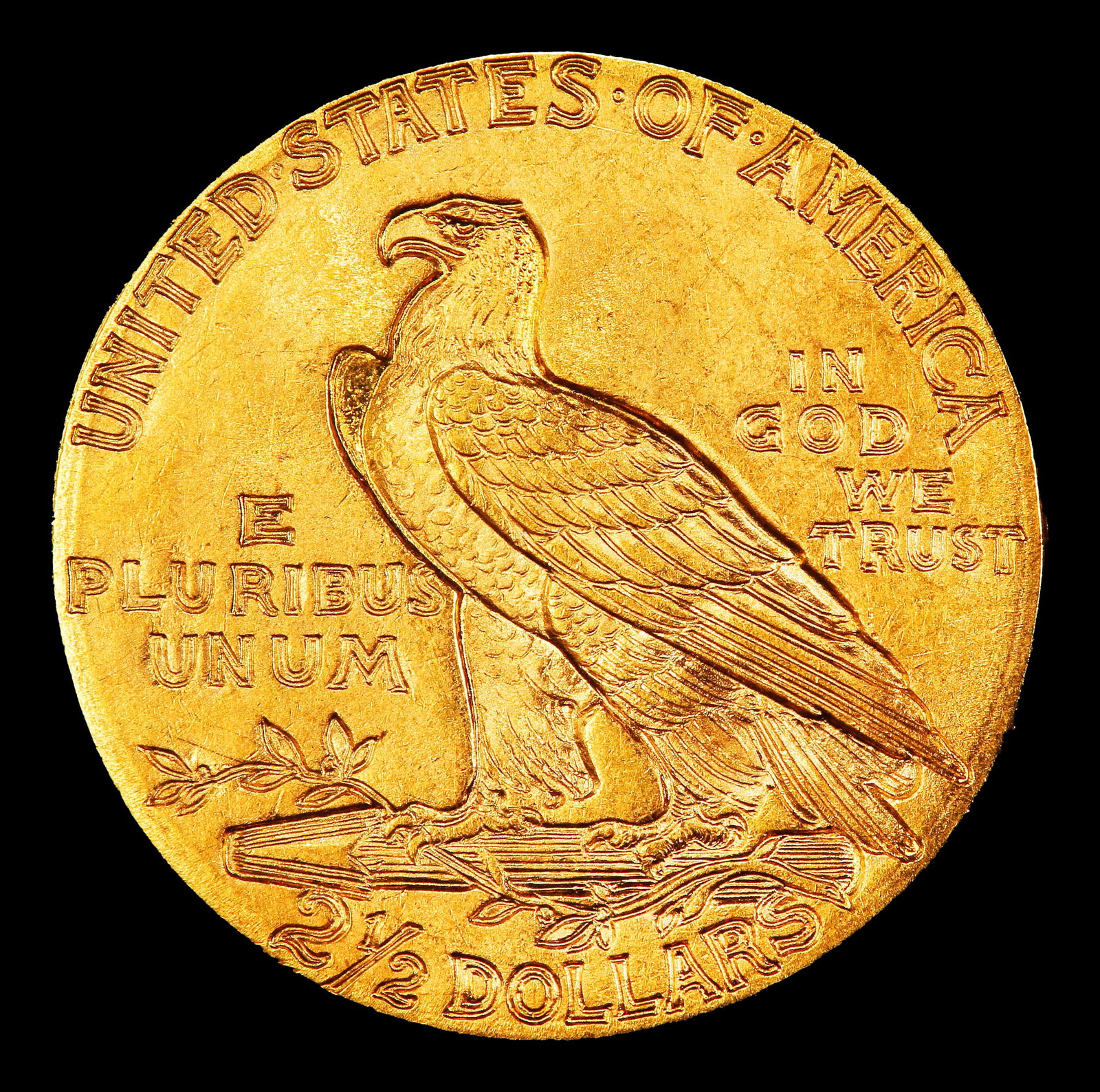1912-p Gold Indian Quarter Eagle Near Top Pop! $2 1/2 ms65+ SEGS - 3