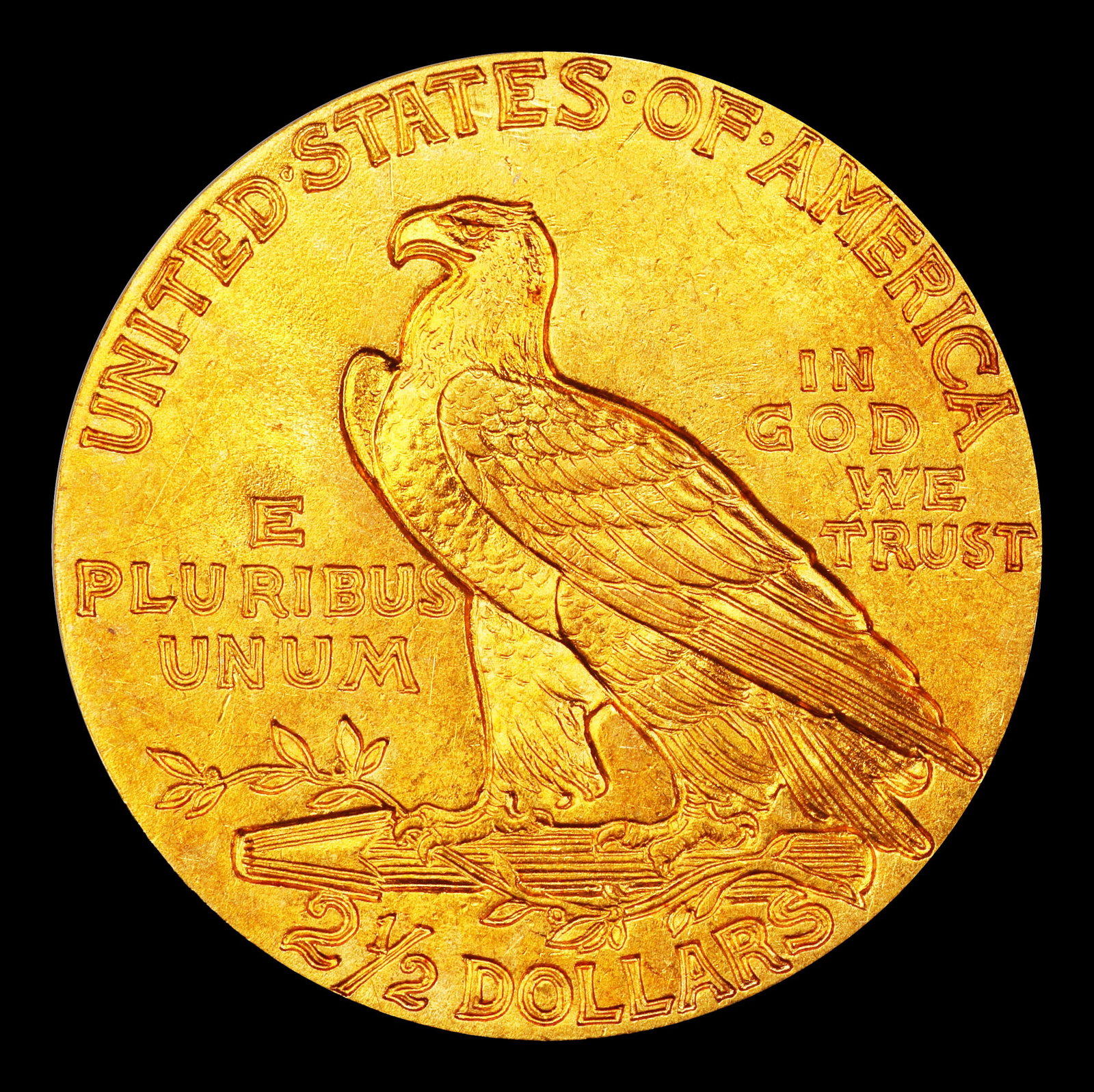 1926-p Gold Indian Quarter Eagle Near Top Pop! $2 1/2 ms65+ SEGS - 3