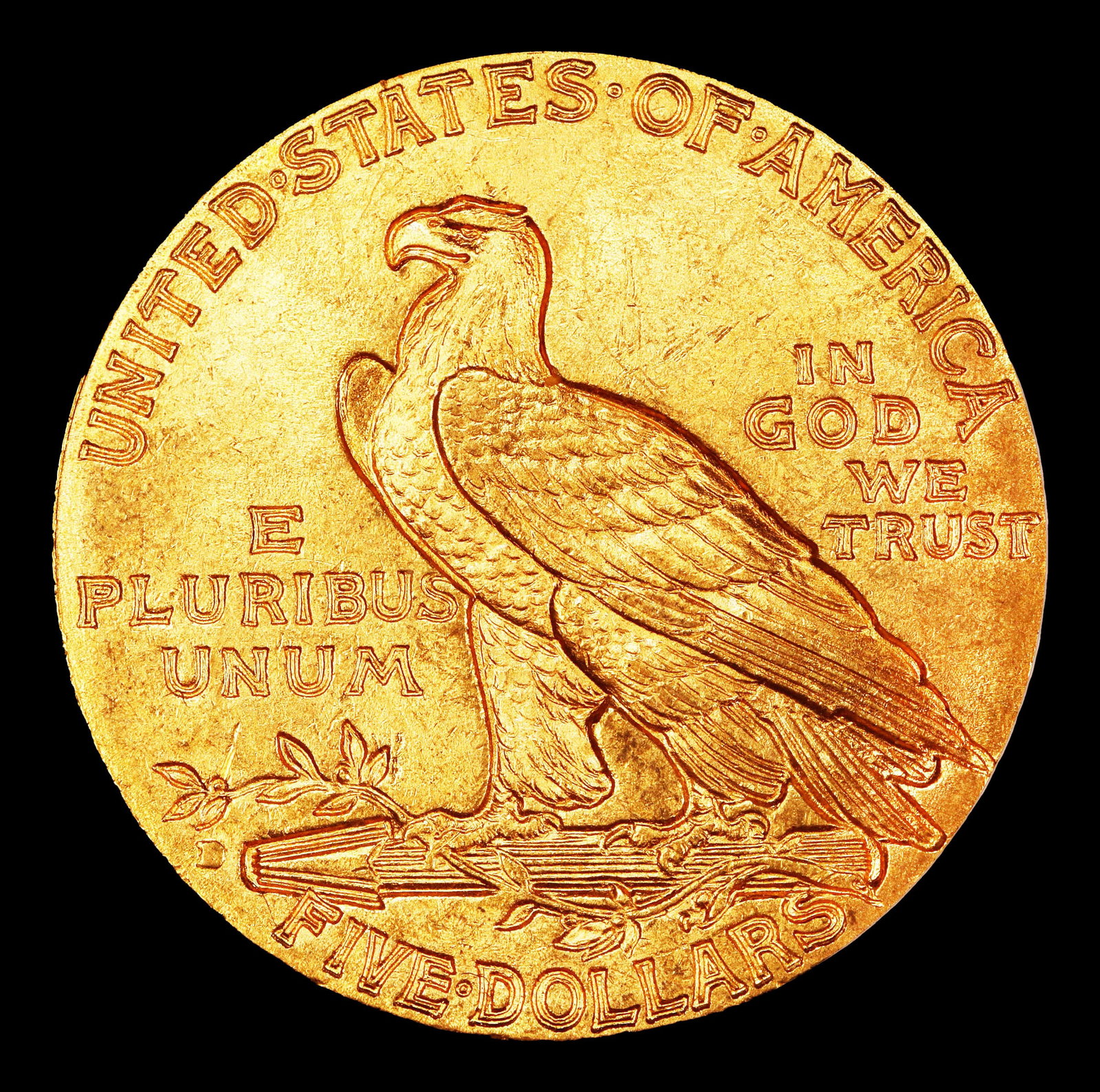 1909-d Gold Indian Half Eagle Near Top Pop! $5 ms65 SEGS - 3