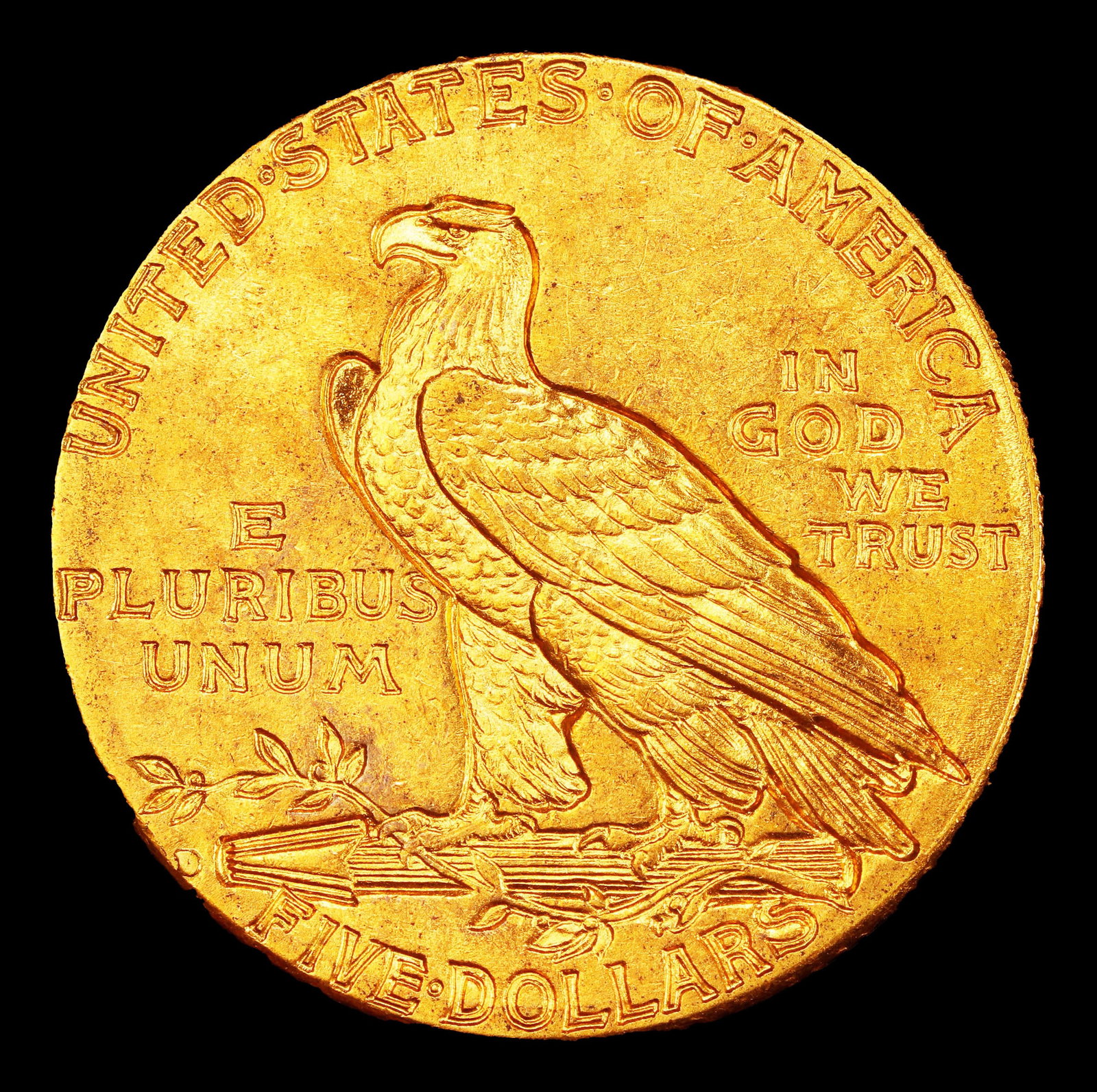 1910-d Gold Indian Half Eagle $5 ms64 SEGS - 3