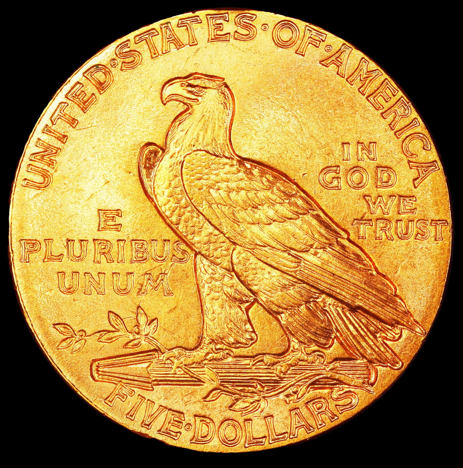 1915-p Gold Indian Half Eagle Near Top Pop! $5 ms65 SEGS - 3