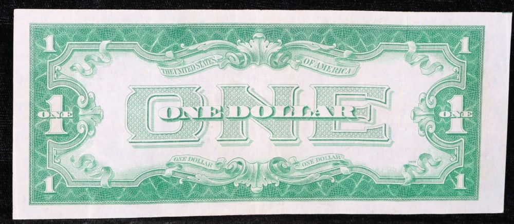 1928B $1 Blue Seal Silver Certificate "Funnyback" Grades Choice AU/BU Slider - 3