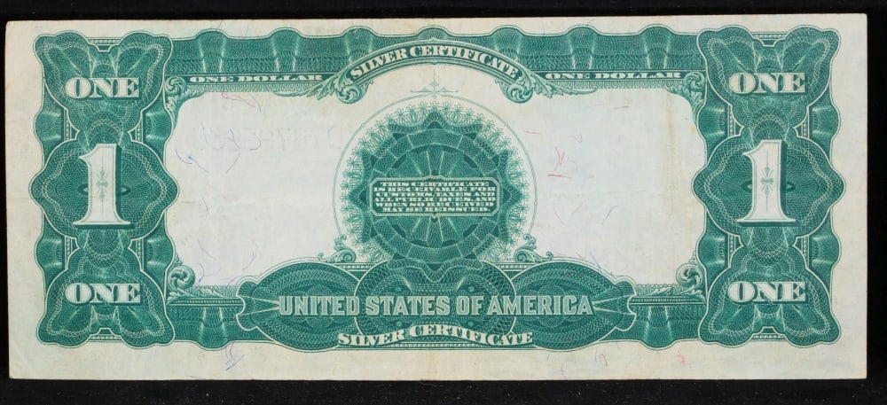 1899 $1 large size Silver Certificate "Black Eagle" Grades Select AU Signatures Elliott/Burke - 3