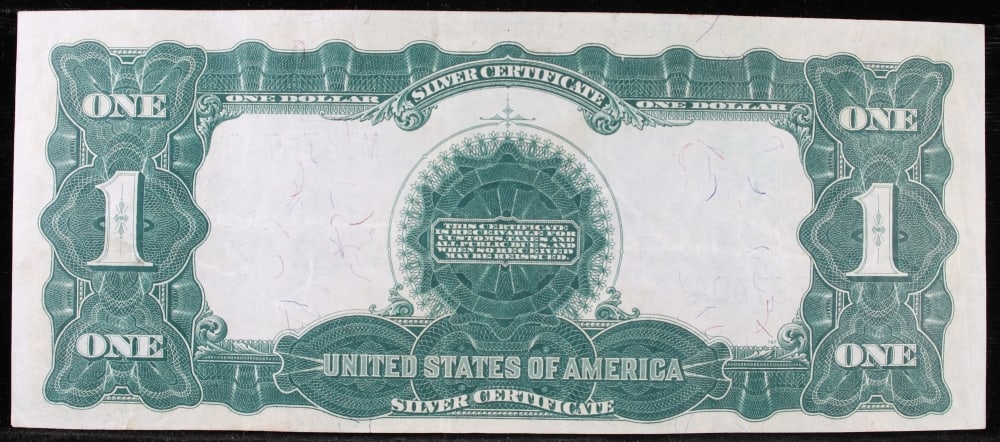 1899 $1 large size Silver Certificate "Black Eagle" Grades Choice AU/BU Slider Signatures Elliott... - 3