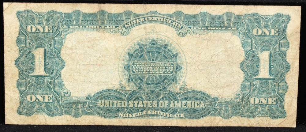 1899 $1 large size Silver Certificate "Black Eagle" Grades vf+ Signatures Speelman/White - 3