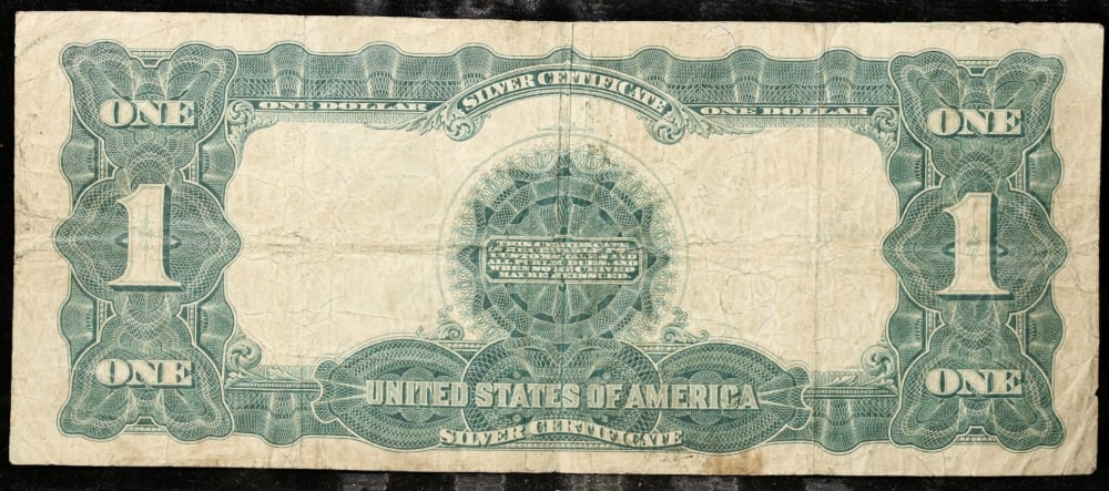 1899 $1 large size Silver Certificate "Black Eagle" Grades vf+ Signatures Speelman/White - 3