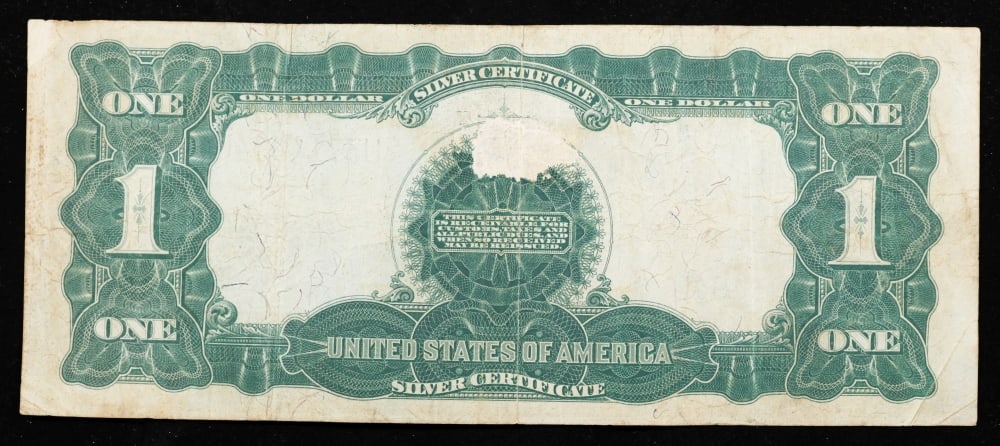 1899 $1 large size Silver Certificate "Black Eagle" Grades vf++ Signatures Teehee/Burke - 3