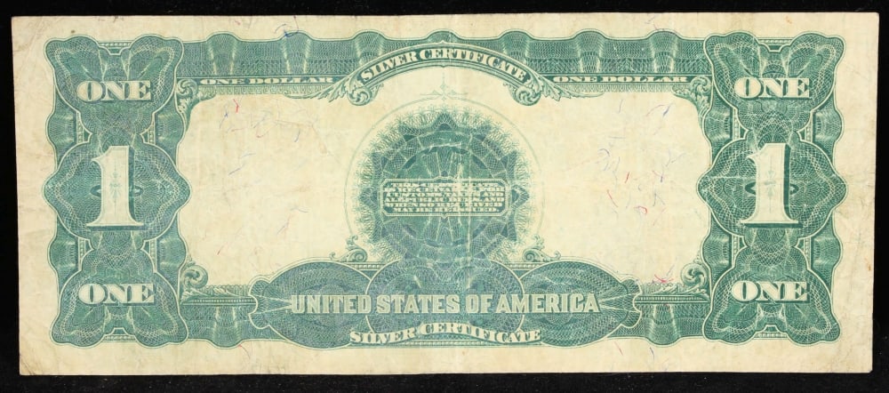 1899 $1 large size Silver Certificate "Black Eagle" Date Below Serial Grades vf+ FR-229 - 3