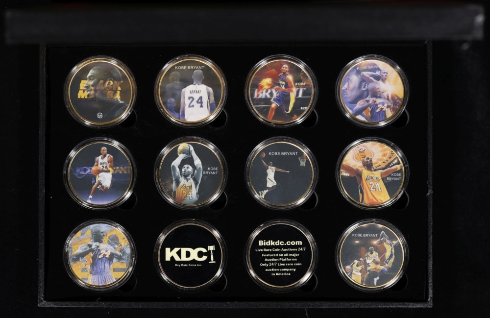 10 Coin Kobe Bryant Remembrance Gold Plated Round Collection - 2