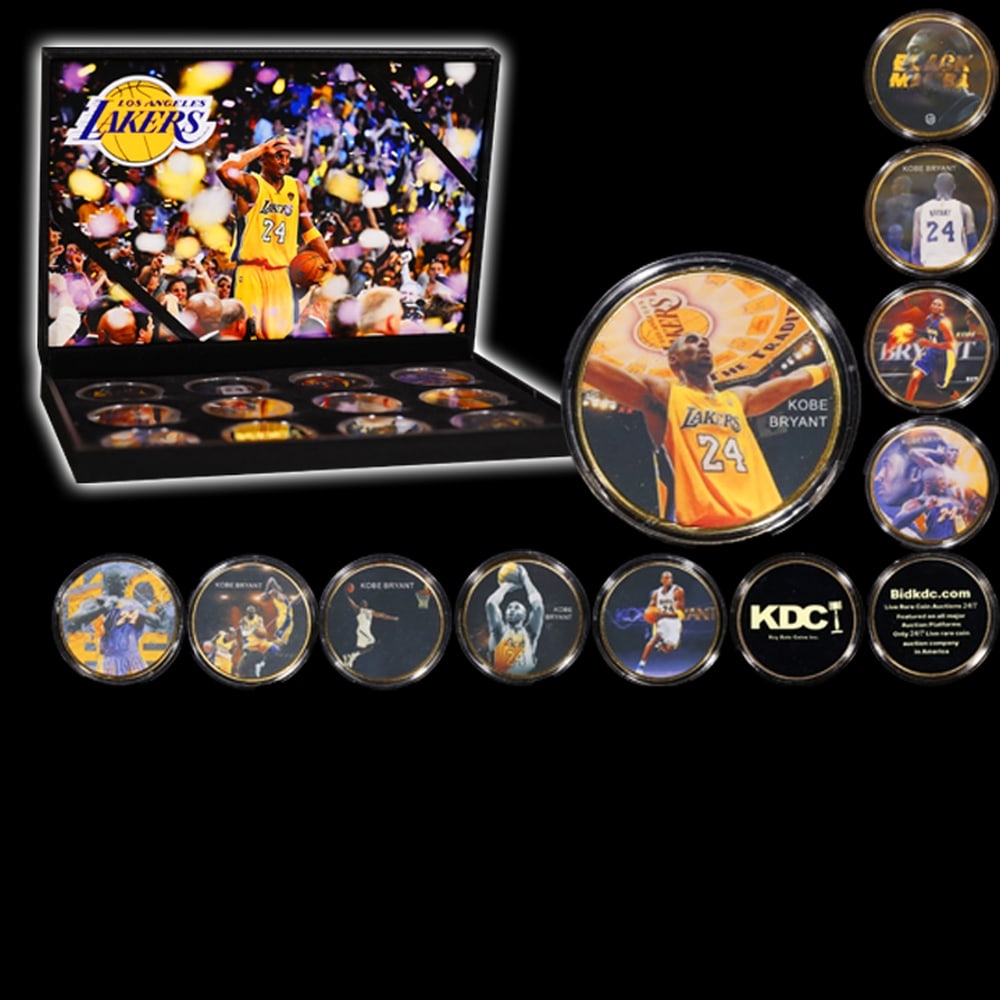 10 Coin Kobe Bryant Remembrance Gold Plated Round Collection - 3