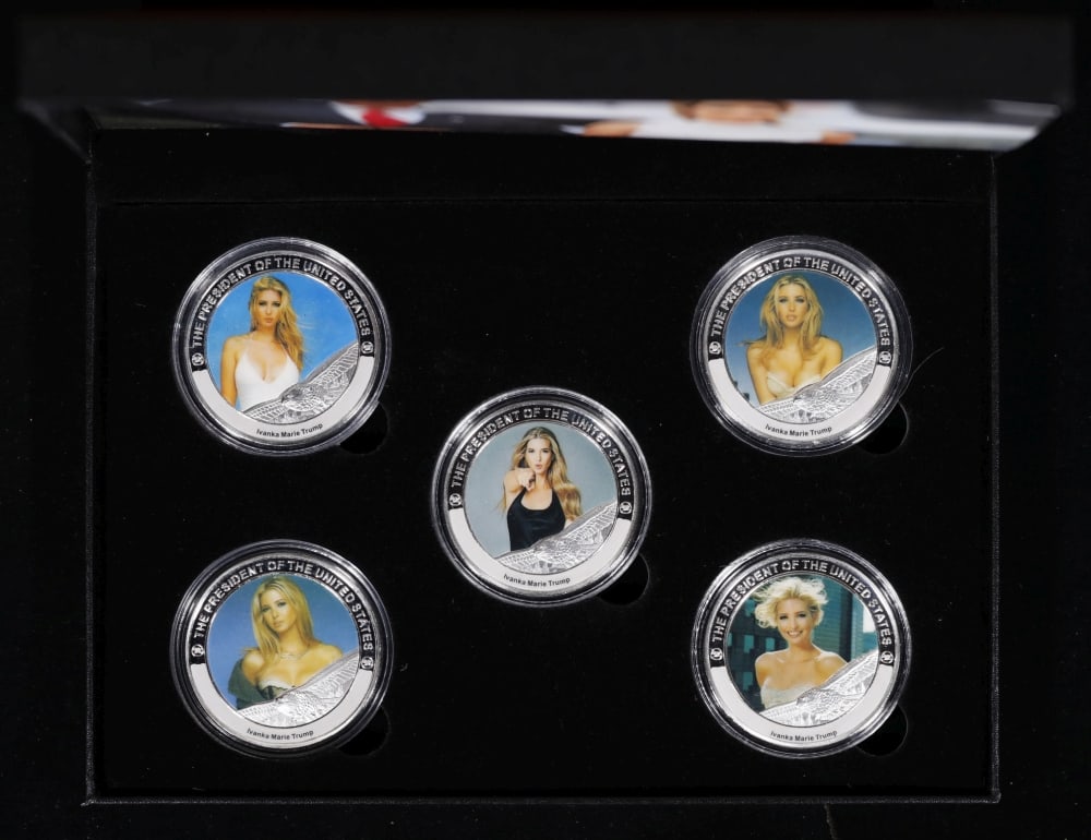 5 Coin Ivanka Trump as the POTUS Silver Plated Round Collection - 2