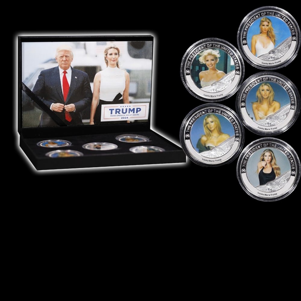 5 Coin Ivanka Trump as the POTUS Silver Plated Round Collection - 3