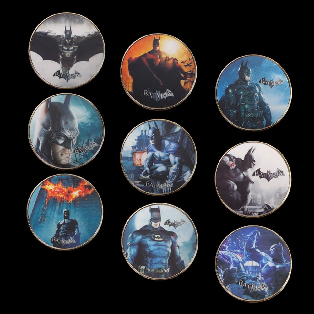 9 Coin Batman DC Gold Plated Round Collection - 2