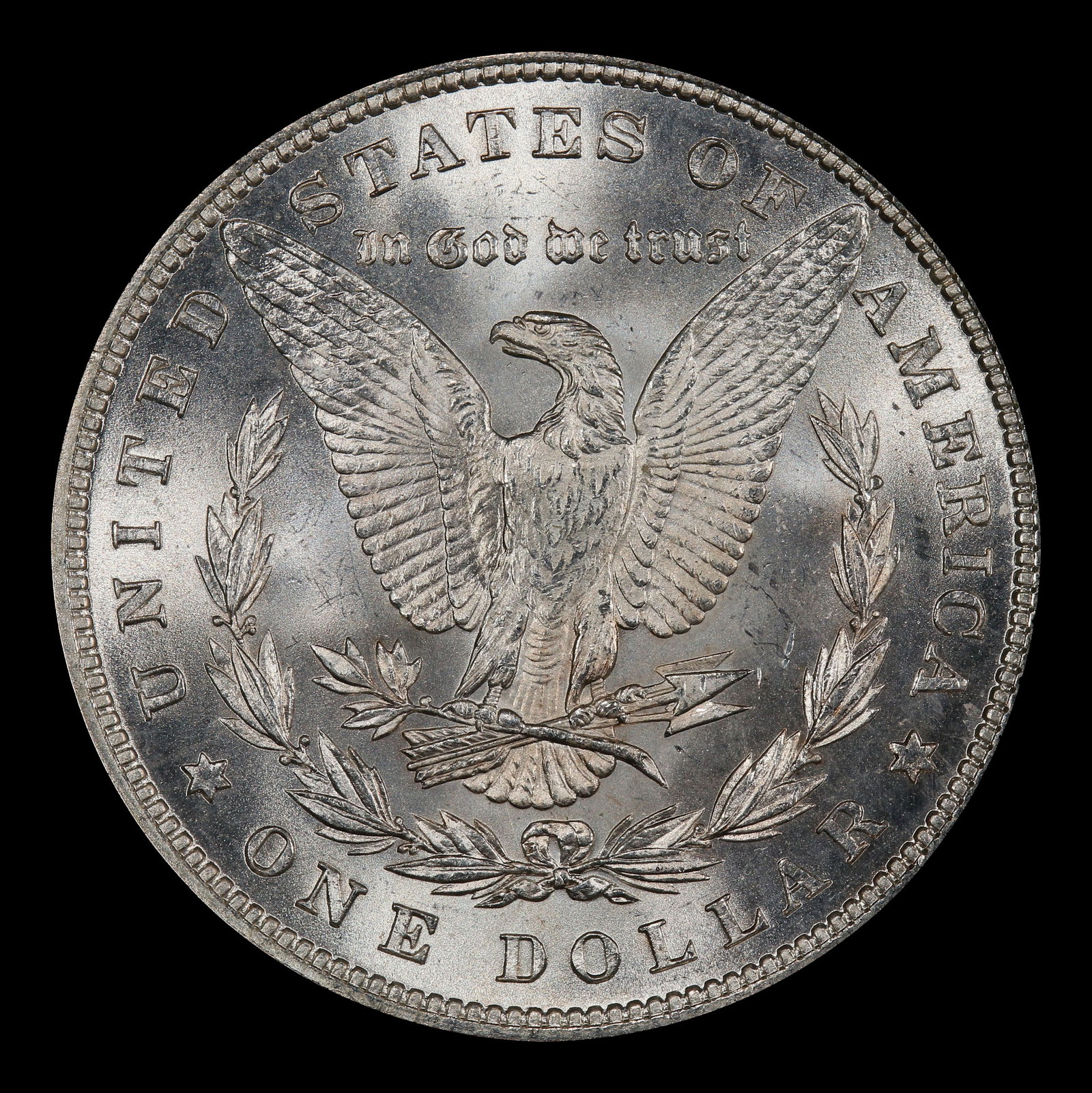 1880-p Morgan Dollar $1 Grades ms63 - 3