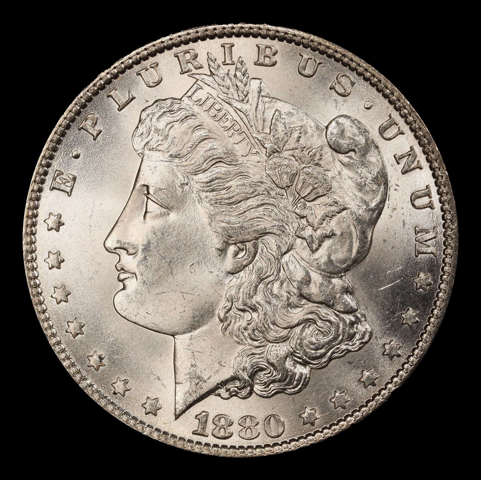 1880-p Morgan Dollar $1 Grades ms64 - 2