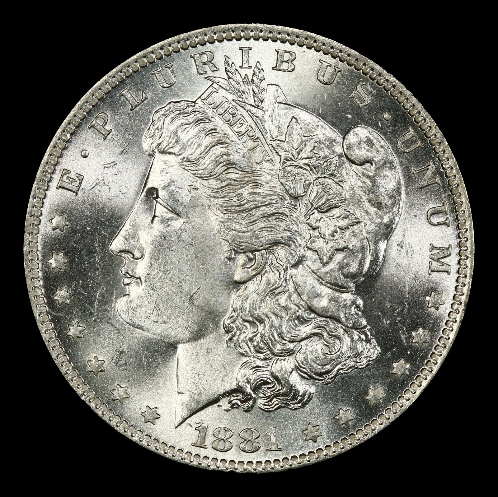 1881-o Morgan Dollar $1 Grades ms63+ - 2