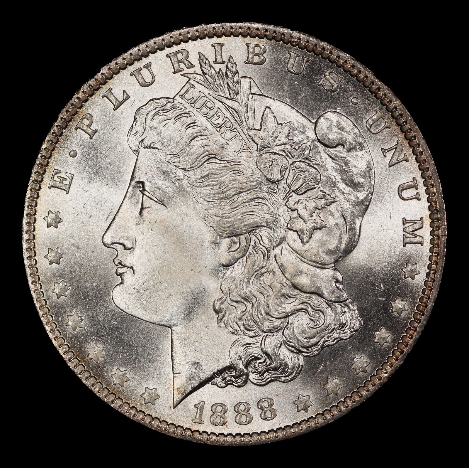 1888-o Morgan Dollar $1 Grades ms65 - 2