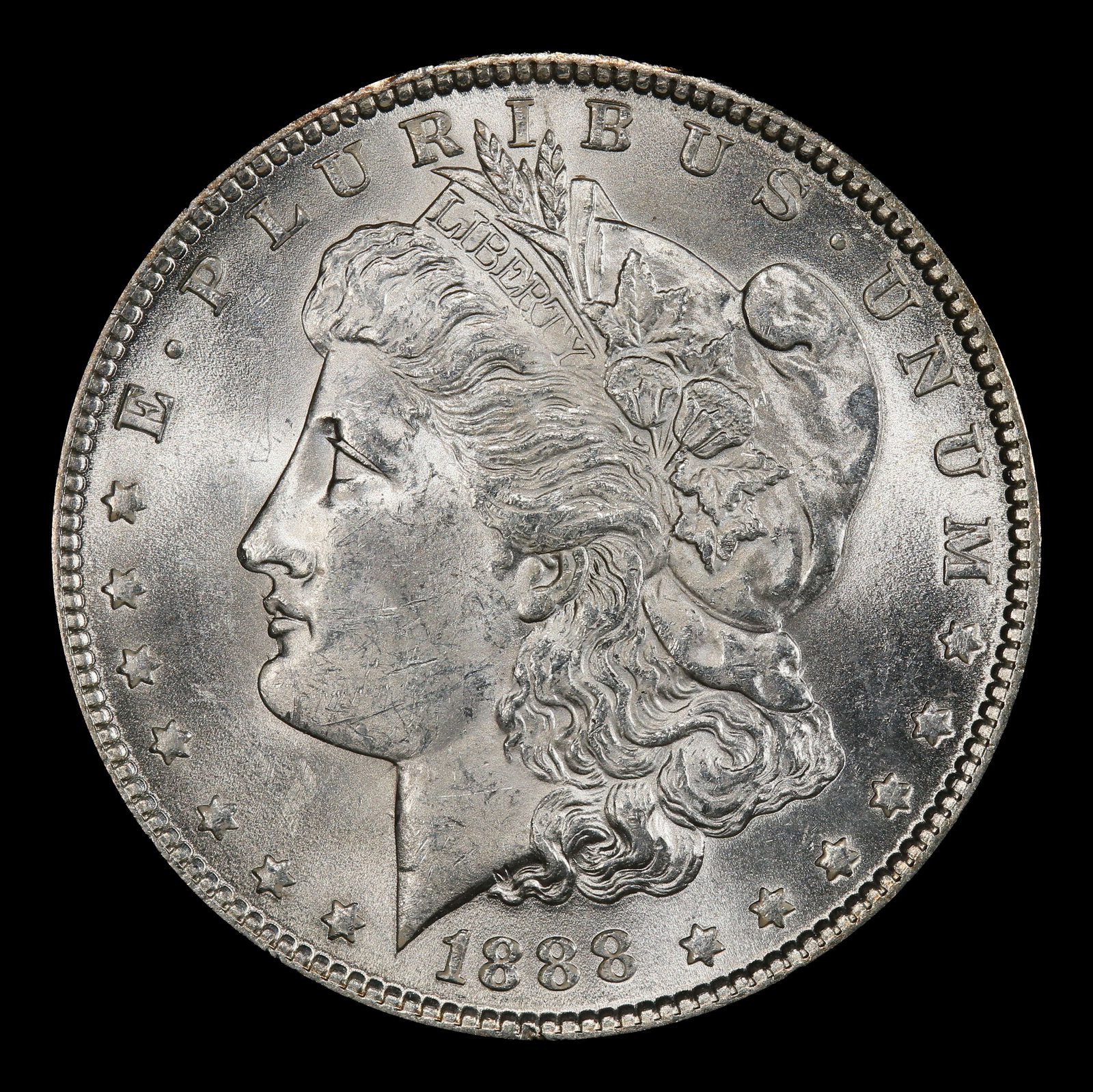 1888-p Morgan Dollar $1 Grades ms62 - 2
