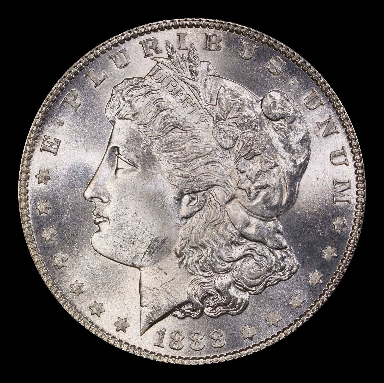 1888-p Morgan Dollar $1 Grades ms65 - 2