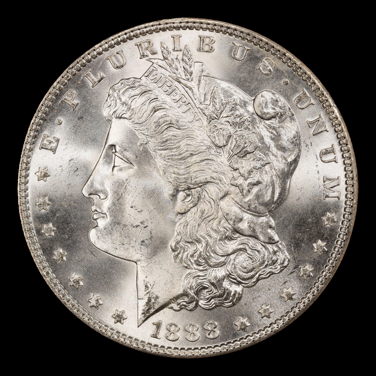 1888-p Morgan Dollar $1 Grades ms65 - 2