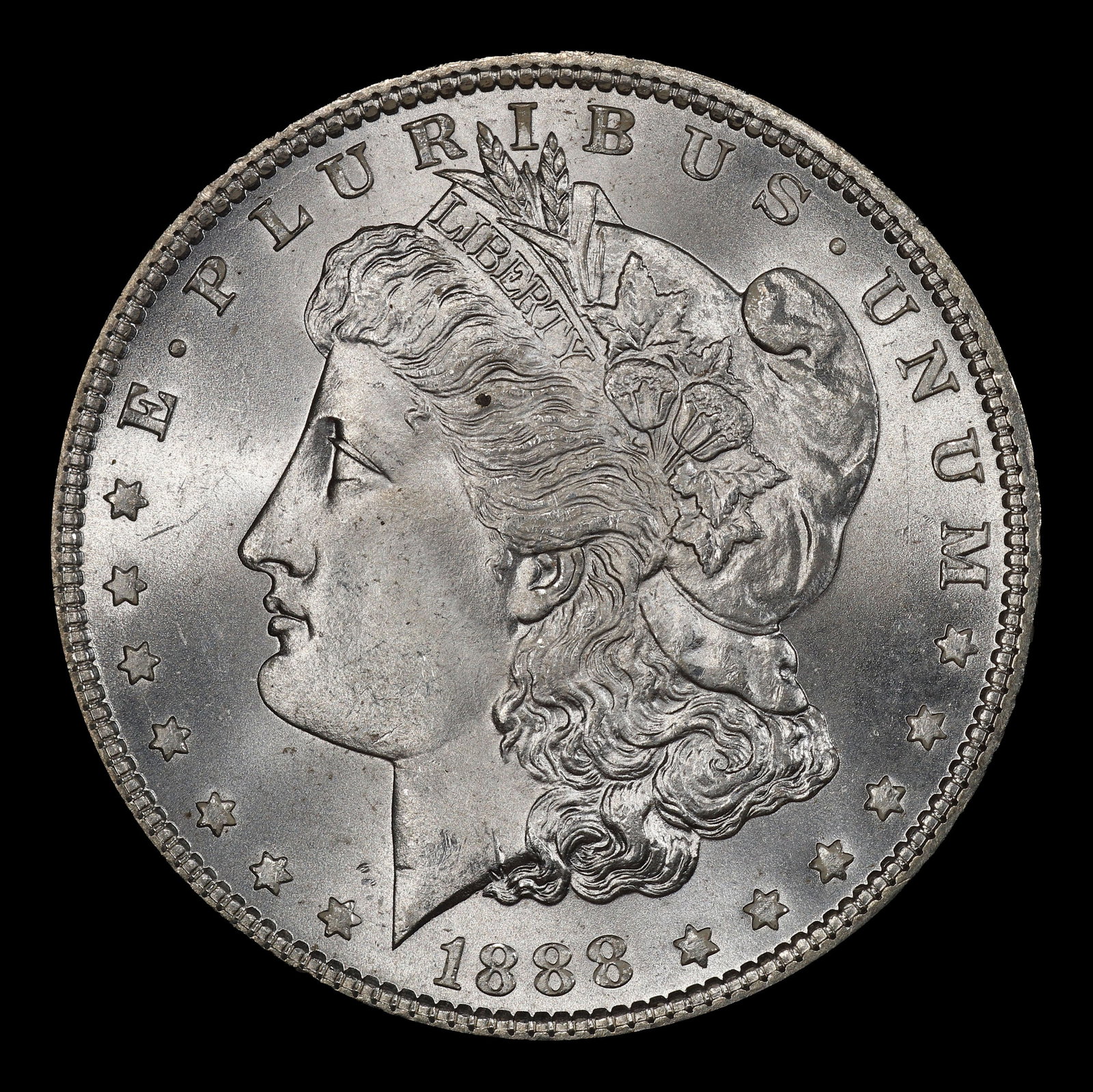 1888-p Morgan Dollar $1 Grades ms65+ - 2