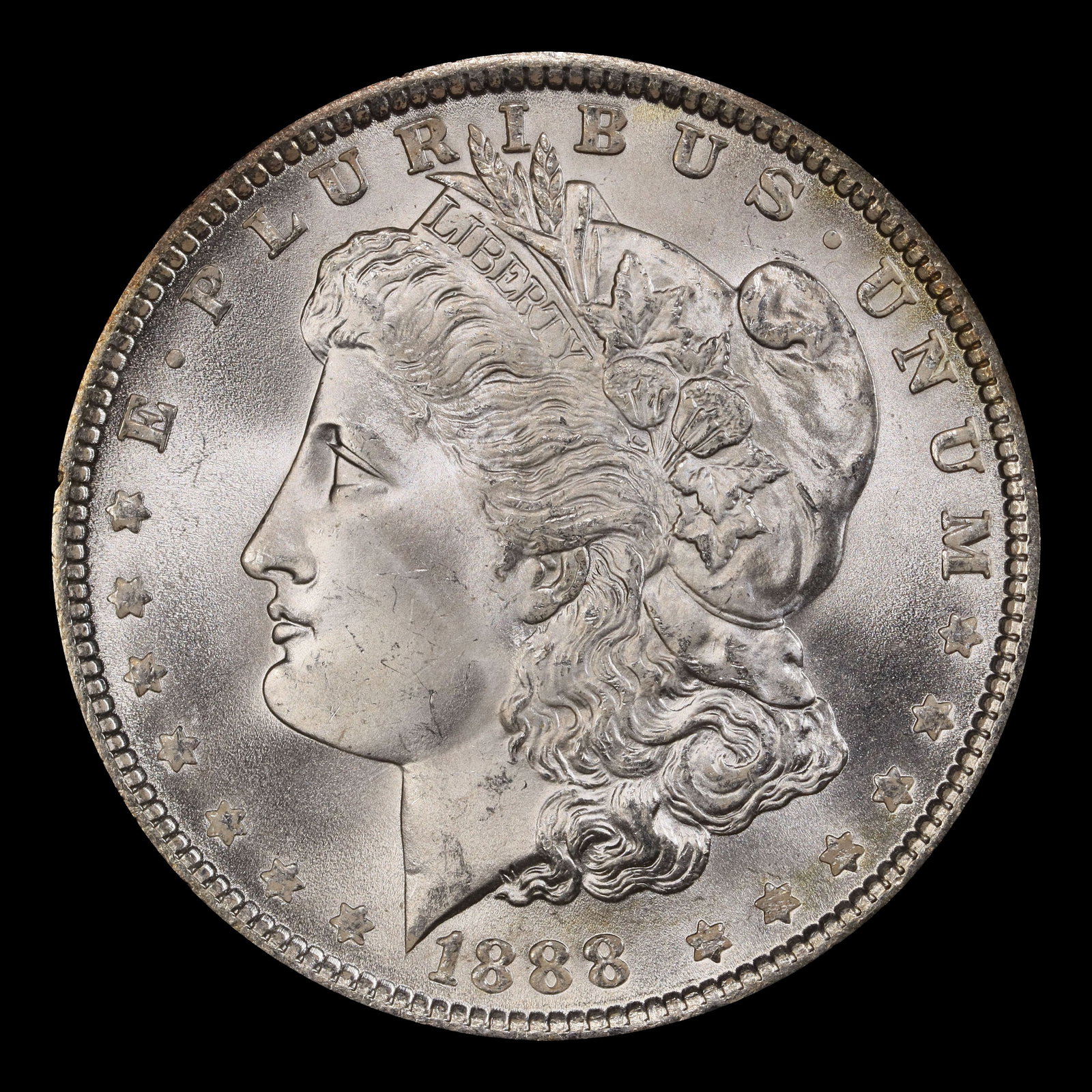 1888-p Morgan Dollar $1 Grades ms66 - 2