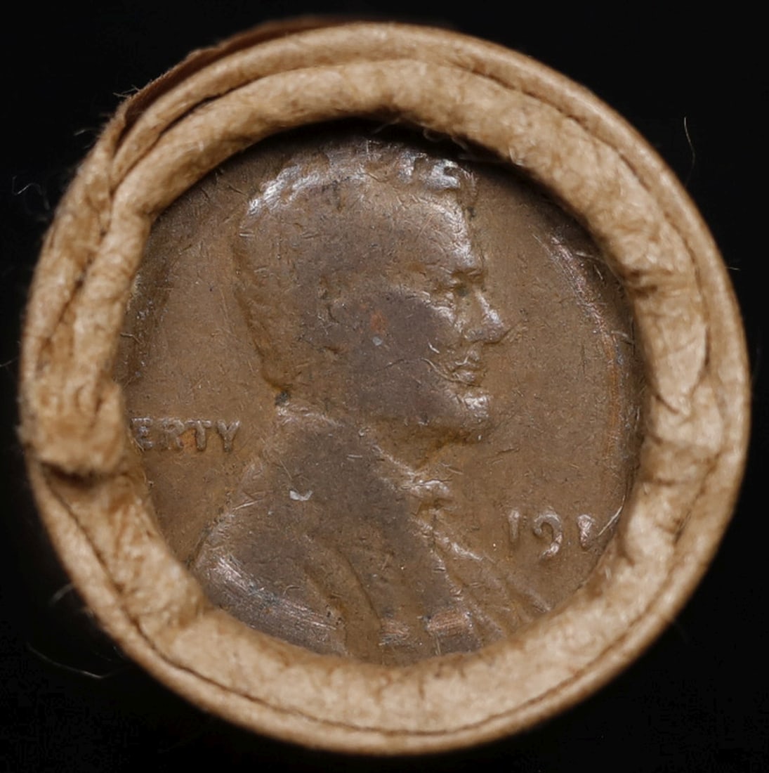 Lincoln Wheat Cent 1c Mixed Roll Orig Brandt McDonalds Wrapper, 1918-p end, Indian other end - 2