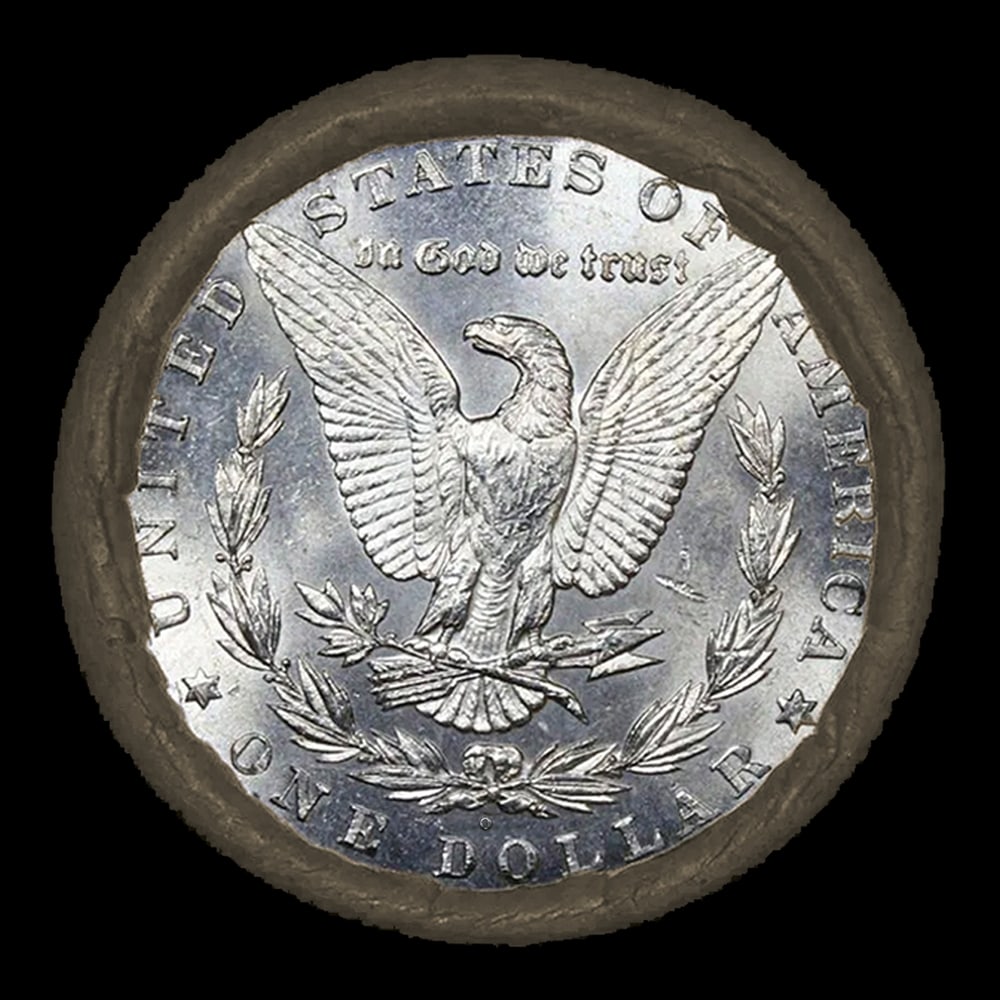 Uncirculated Morgan SEARS Silver Dollar $1 Roll 20 Coin 1891/'S' Rev Ends - 3