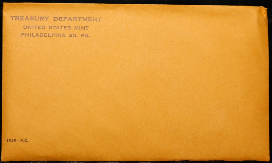 Original sealed 1959 United States Mint Proof Set Tennessee Valley Hoard - 2