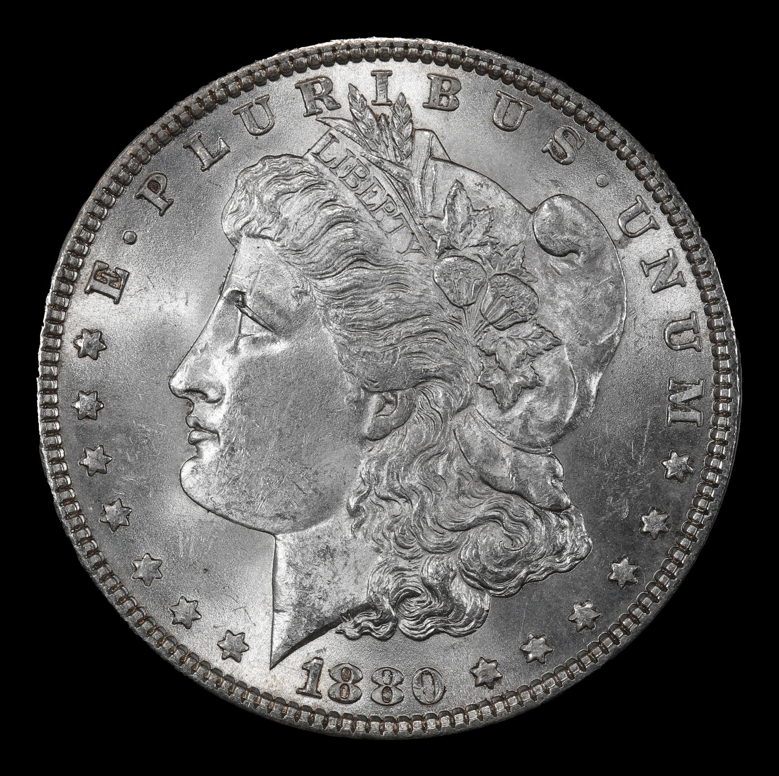 1880-p Morgan Dollar $1 Grades ms65 - 2