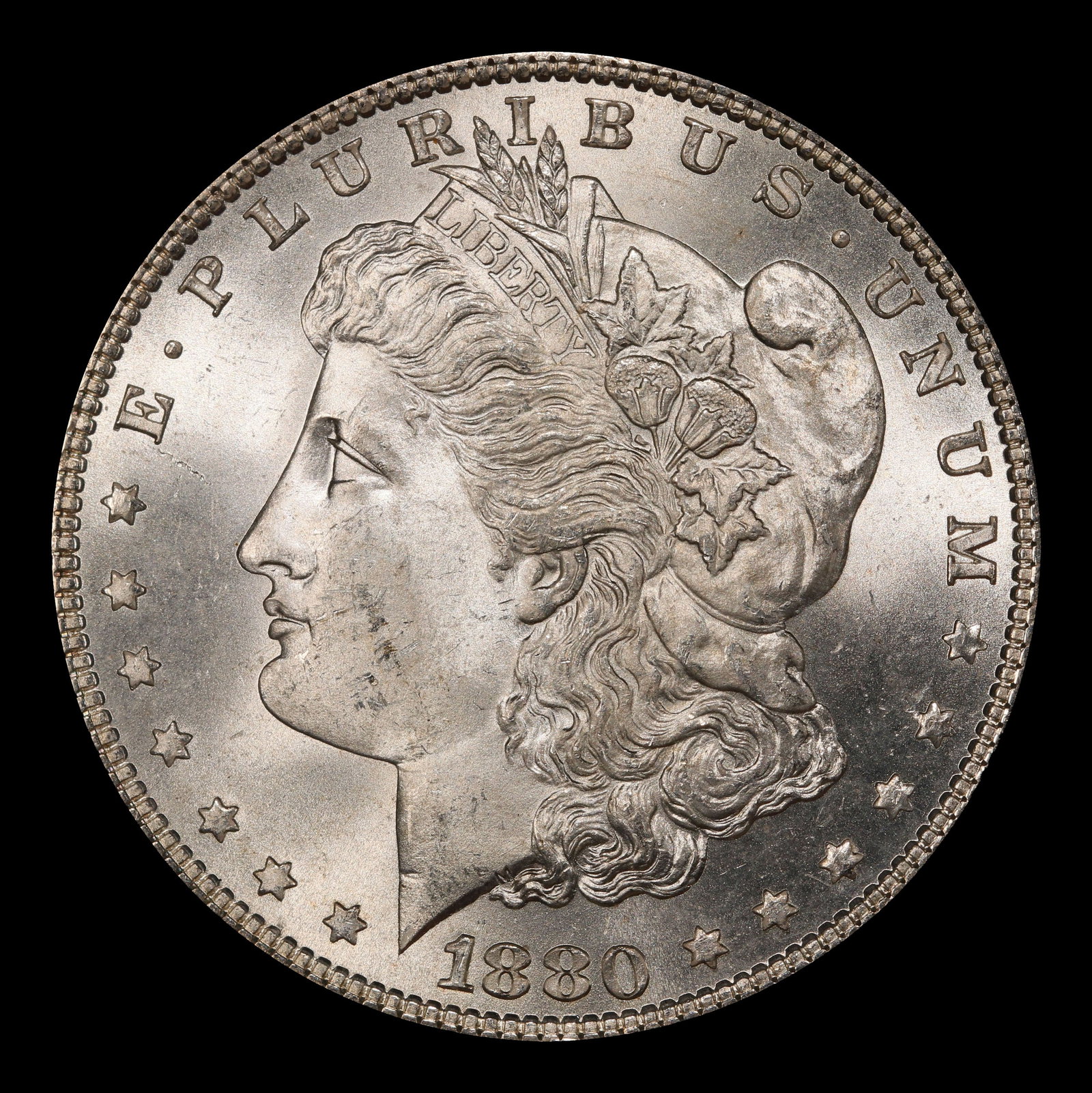 1880-p Morgan Dollar $1 Grades ms65 - 2