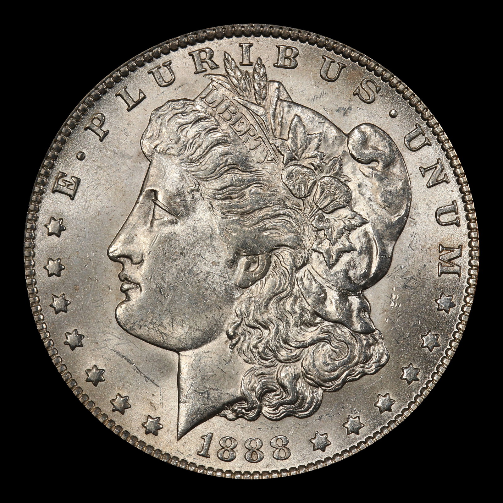 1888-o Morgan Dollar $1 Grades ms62 - 2