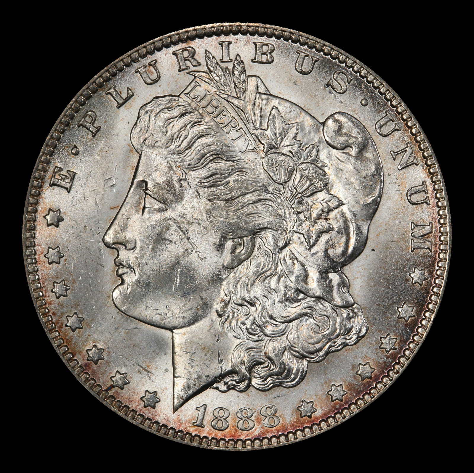 1888-o Morgan Dollar $1 Grades ms62+ - 2