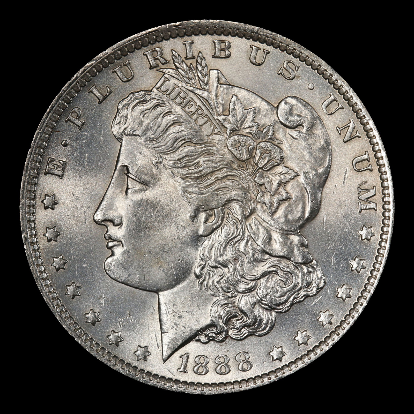1888-o Morgan Dollar $1 Grades ms62+ - 2