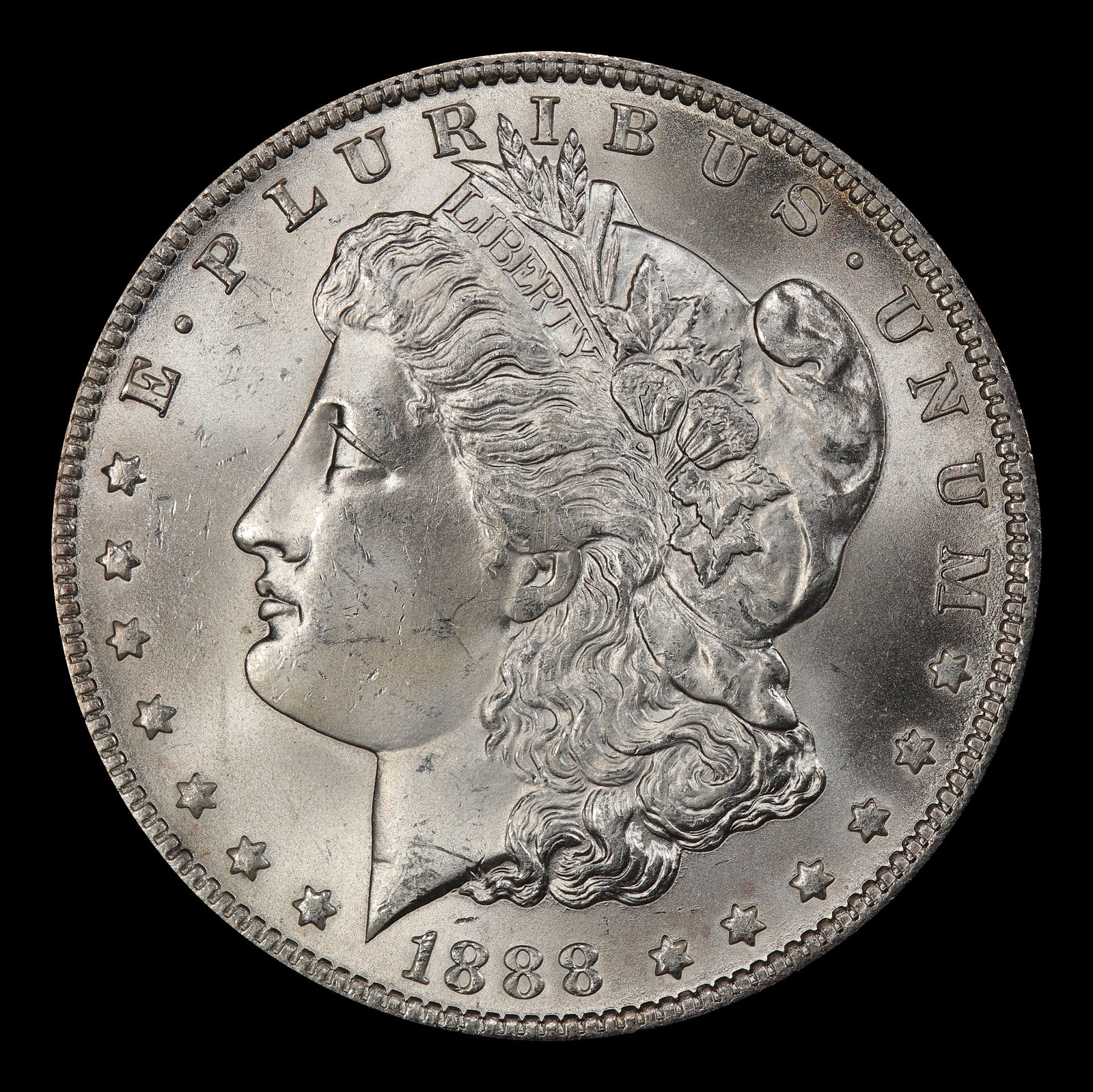 1888-o Morgan Dollar $1 Grades ms64+ - 2