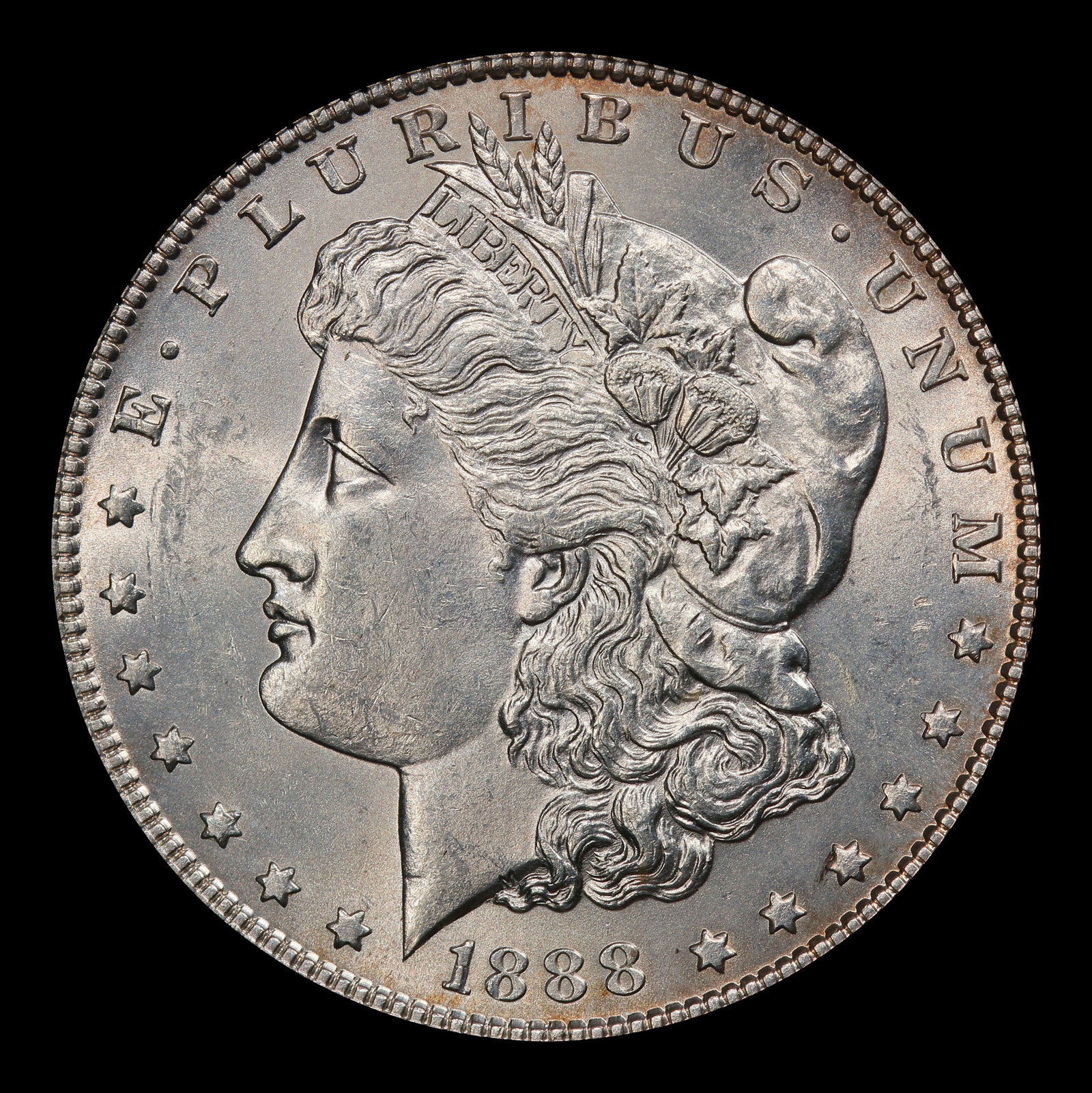 1888-p Morgan Dollar $1 Grades ms62 - 2