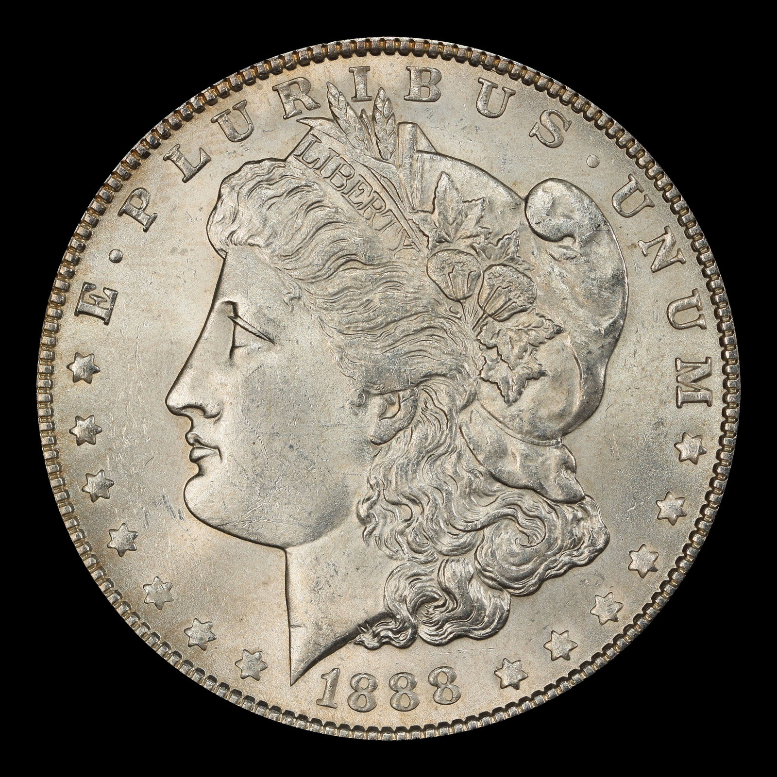 1888-p Morgan Dollar $1 Grades ms63 - 2