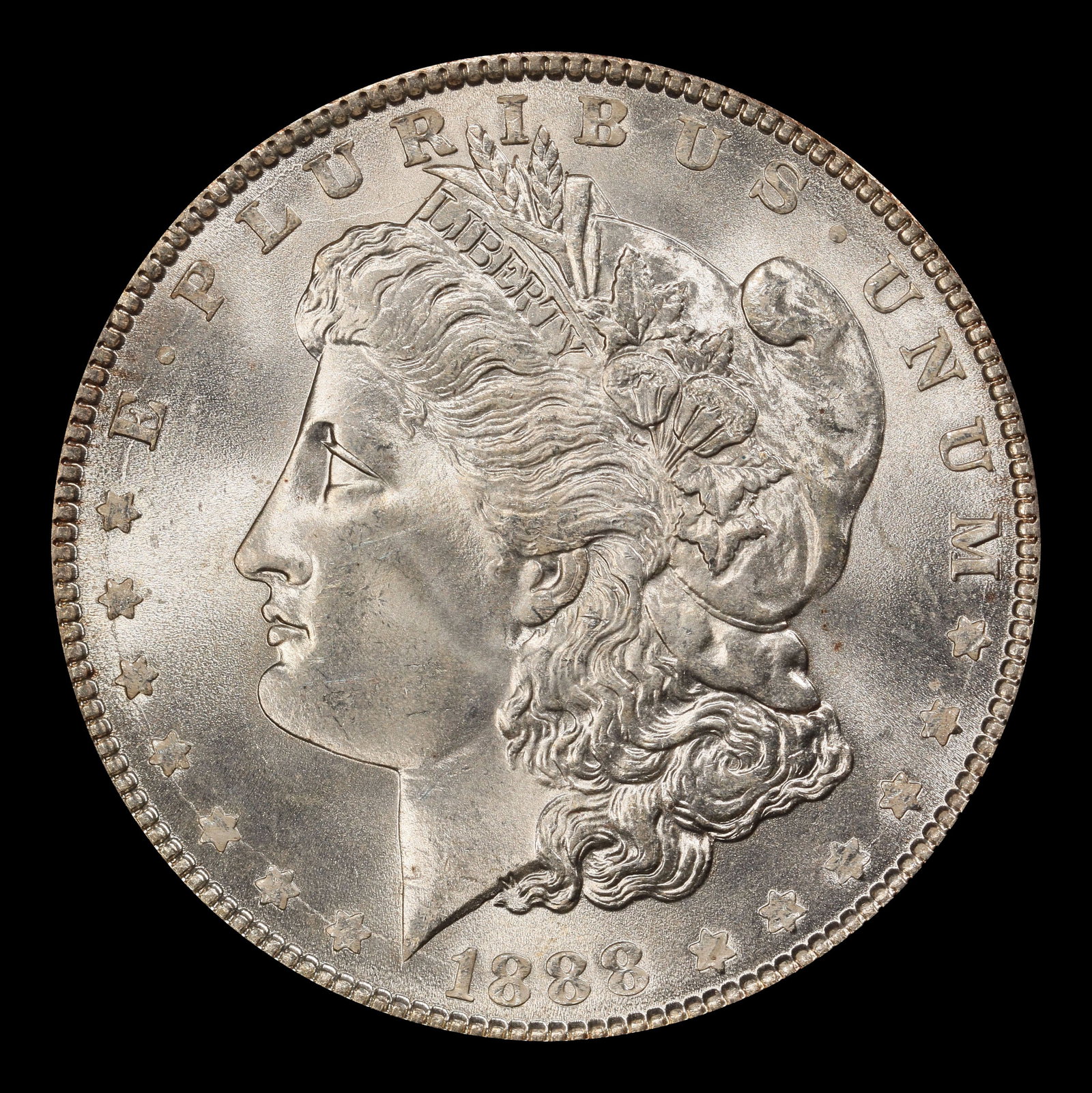1888-p Morgan Dollar $1 Grades ms66 - 2