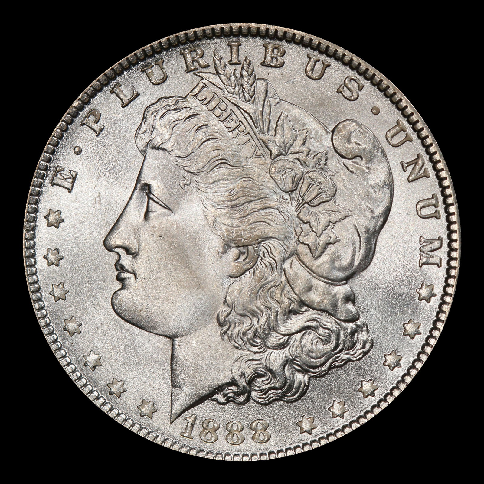 1888-p Morgan Dollar $1 Grades ms66 - 2